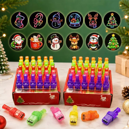 36PCS Halloween Finger Projector Lights – LED Spooky Projection Rings for Kids, Party Favors & Trick or Treat Gifts
